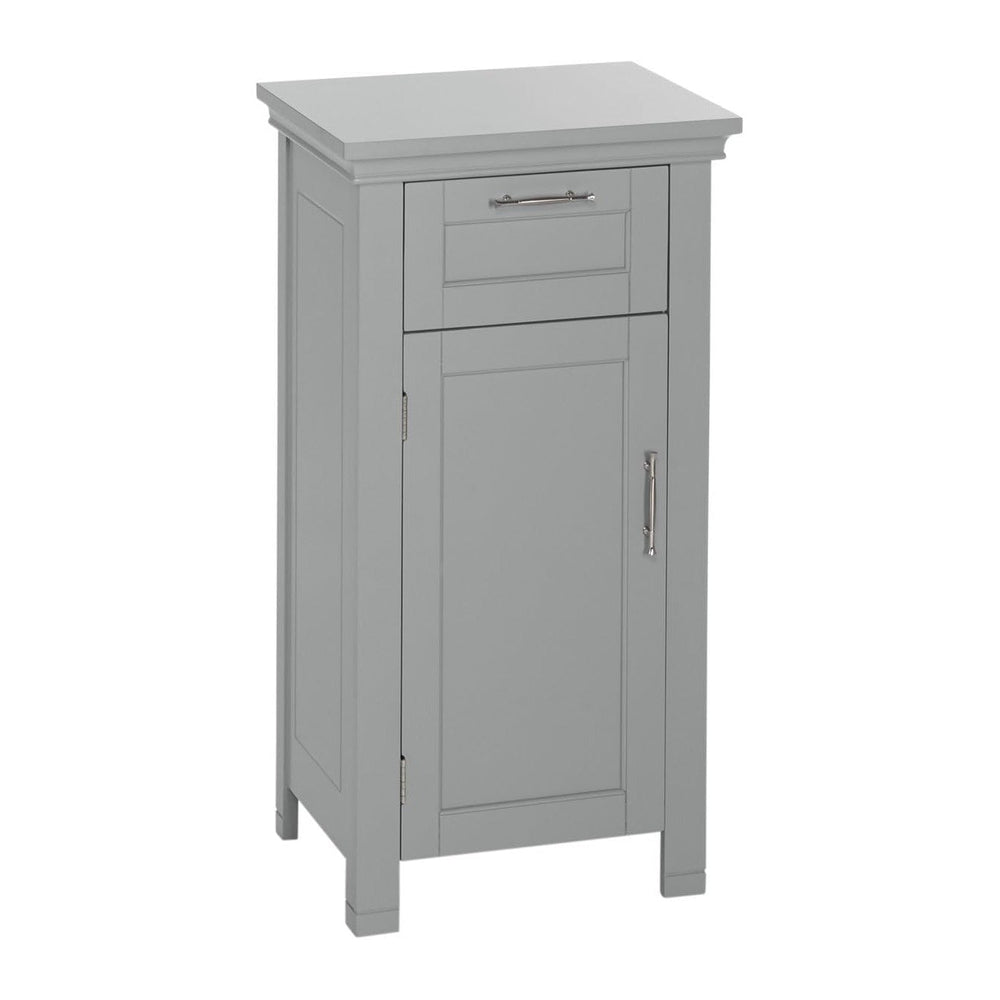 RiverRidge 06-076 Home Somerset Collection Single Door Floor Cabinet, Gray, N...