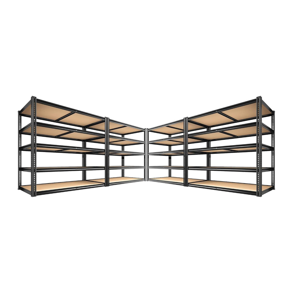 ROOMFAVE 40" W Storage Shelves 5 Tier Garage Shelving 2350LBS, 4PCS