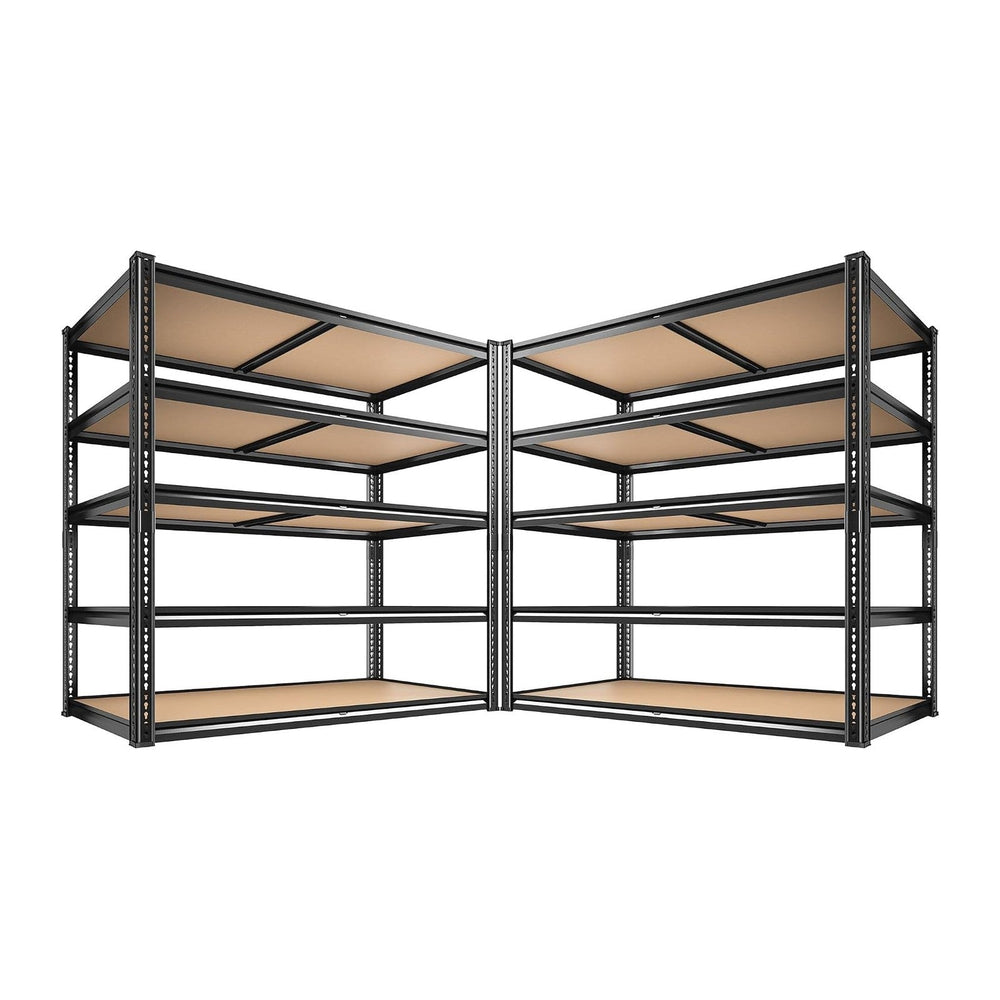 ROOMFAVE 40" W Storage Shelves 5 Tier Garage Shelving 2350LBS, 2PCS