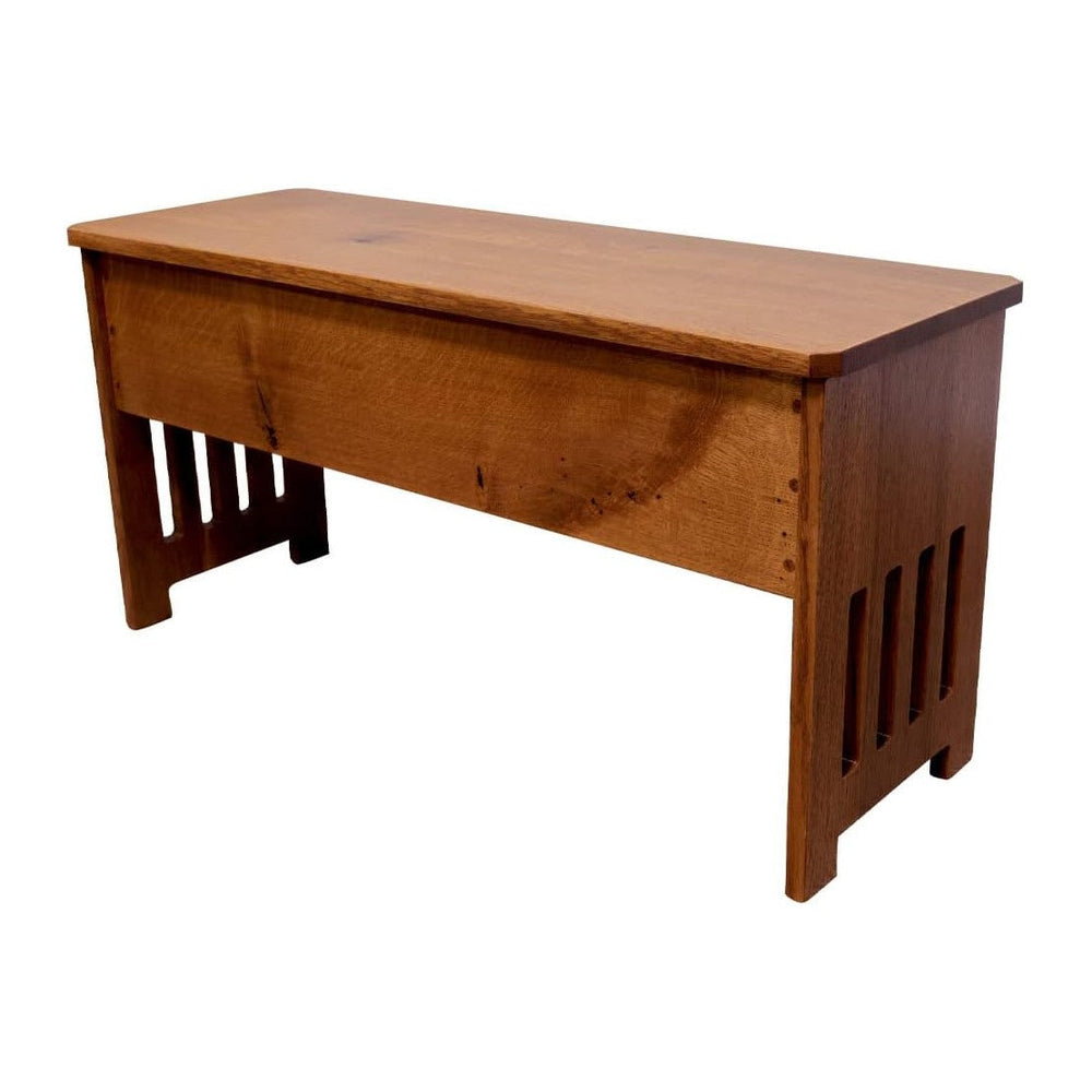 Rustic Red Door Co. Wooden Storage Bench for Entryway with Lid, Mission Style...