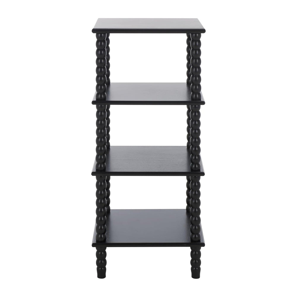 SAFAVIEH Home Collection Dilyn Matte Black 4-Tier Shelving Unit Etagere Books...