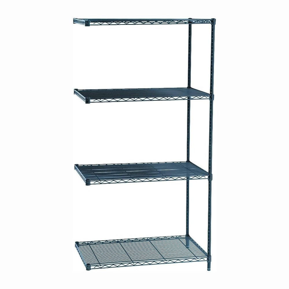 Safco Products 5289BL Industrial Wire Shelving Add-On Unit 36" W x 24&qu...