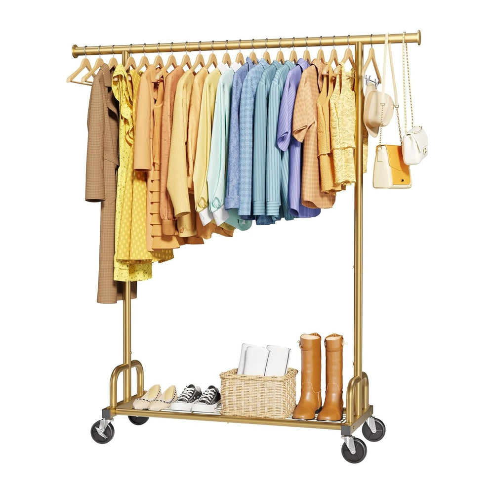 Sakugi Clothes Rack - Large-Capacity Clothing Racks for Hanging Clothes with ...