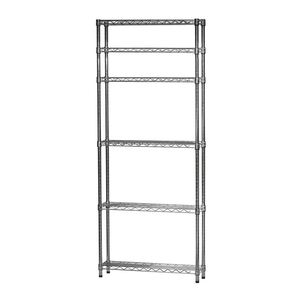 Shelving Inc. 8" d x 24" w x 84" h Chrome Wire Shelving with 6...