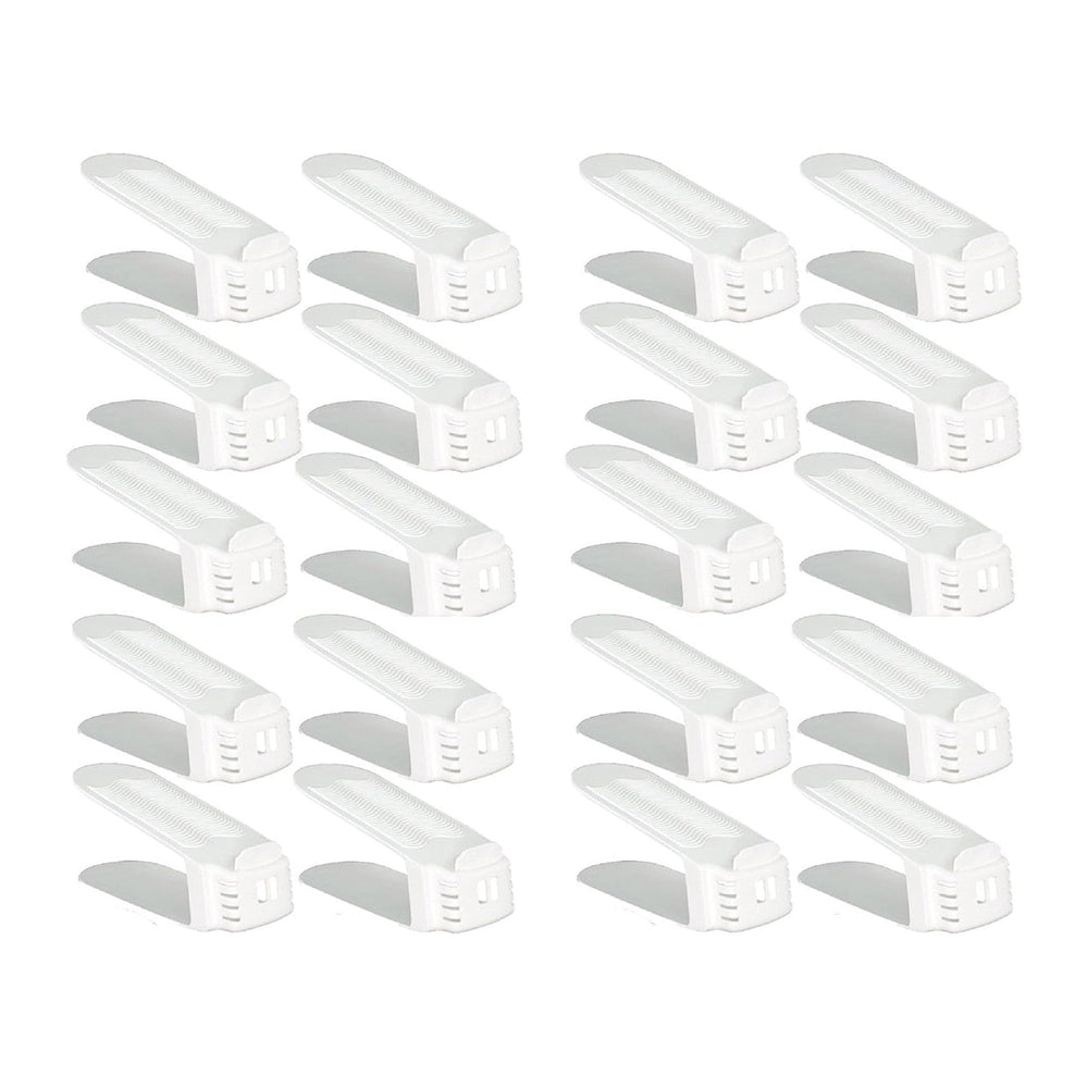 Shoe Slotz Space-Saving Storage Units in Ivory | As Seen on TV | No Assembly ...