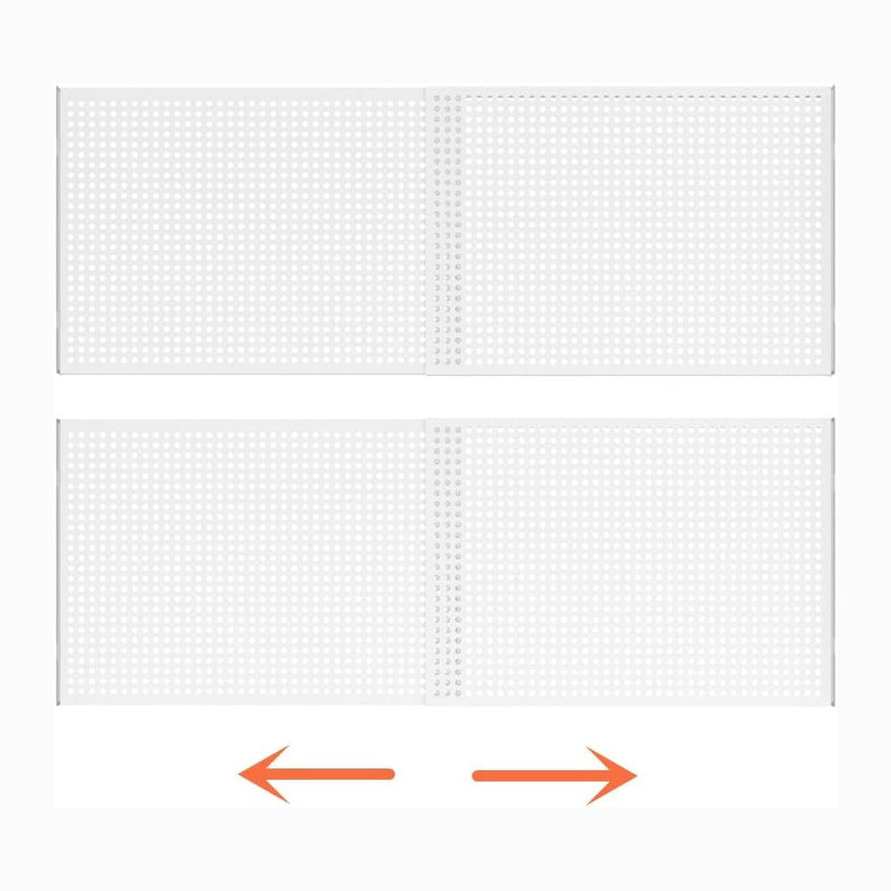Slideep Adjustable Closet Storage Shelves with Seamless Sticker, Metal Expand...