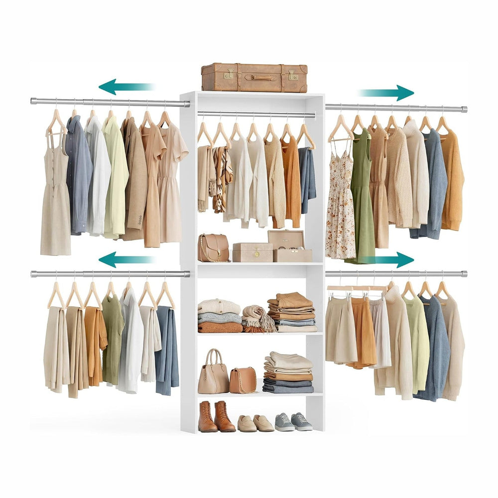 SONGMICS Closet System, Customizable Walk-In Closet Organizer System