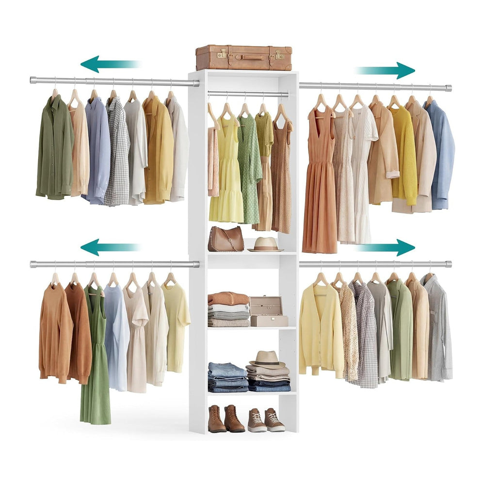 SONGMICS Closet System, Customizable Walk-In Closet Organizer System