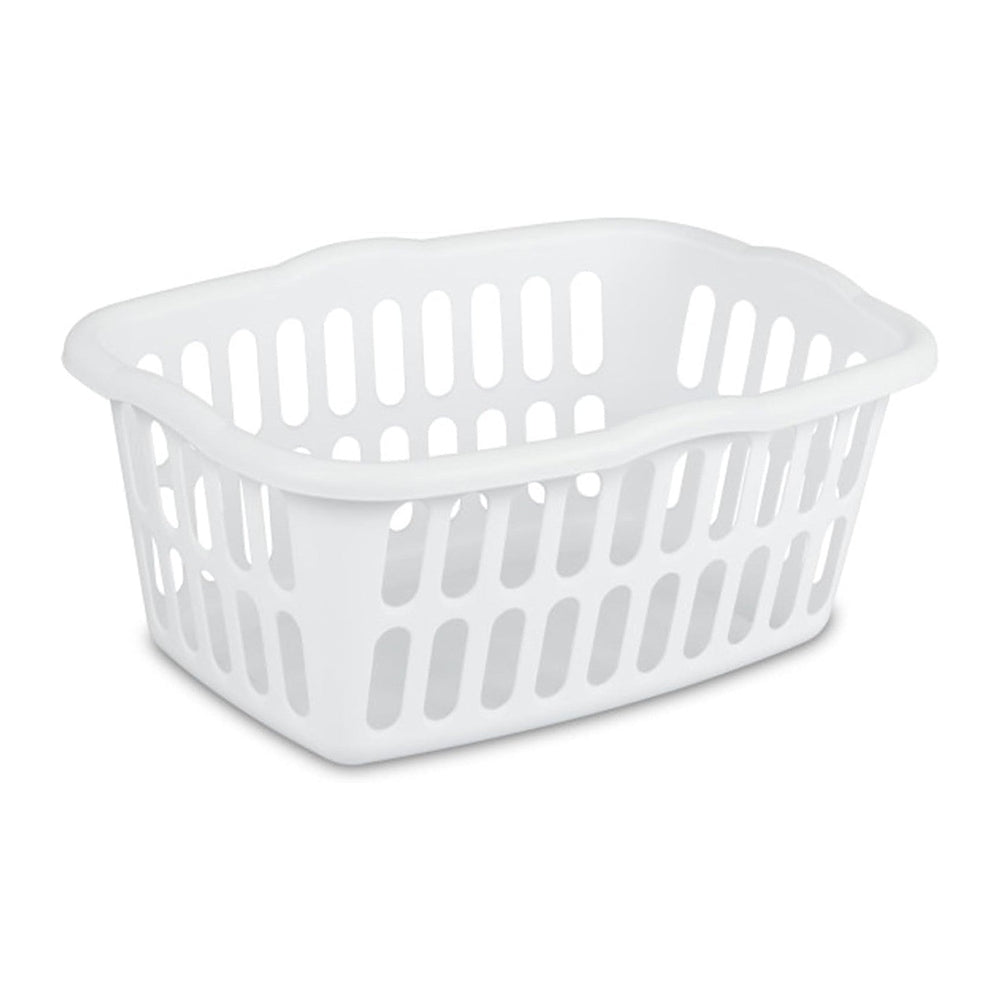 Sterilite 12-Pack Rectangular Laundry Basket, Plastic Clothes Hamper, 1.5 Bus...