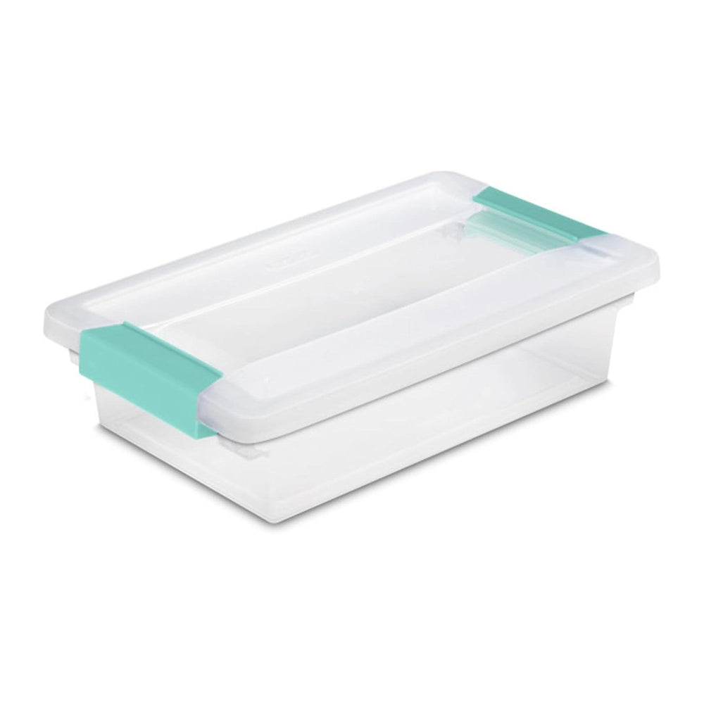Sterilite 18-Pack Clip Box, Stackable Clear Plastic Bins