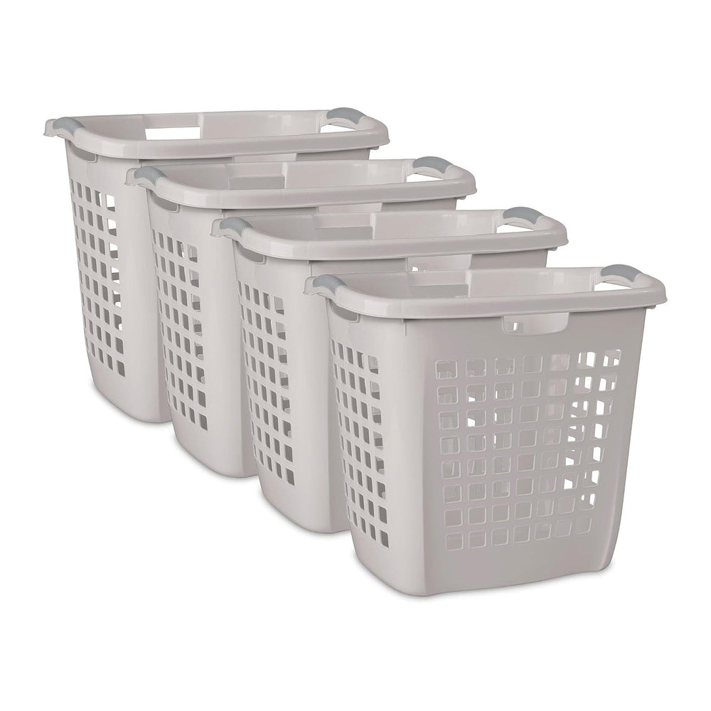 Sterilite Ultra Easy Carry Hamper, Laundry Basket Organizer, 4-Pack
