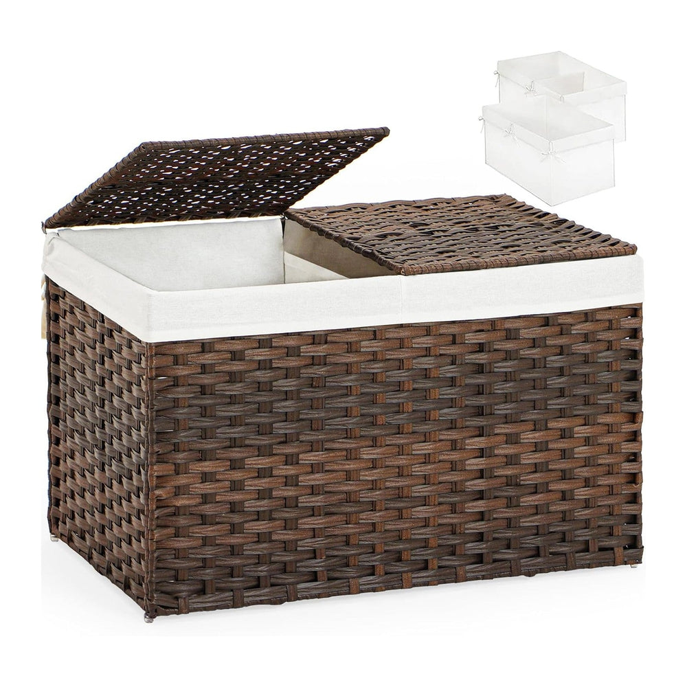 Storage Basket with Lid Wicker Baskets