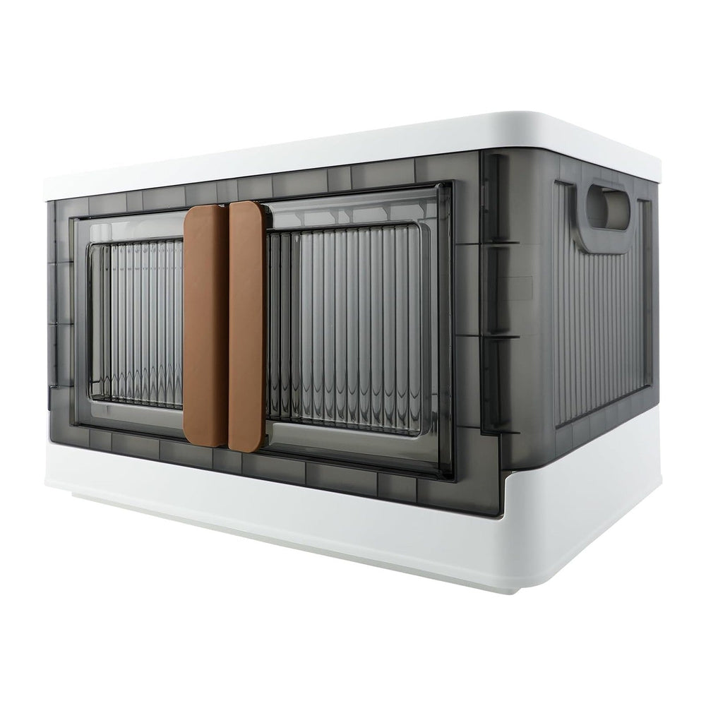 Storage Box, Cabinet with Lids, 8.4 Gallon (32L) Capacity, With Double Door a...