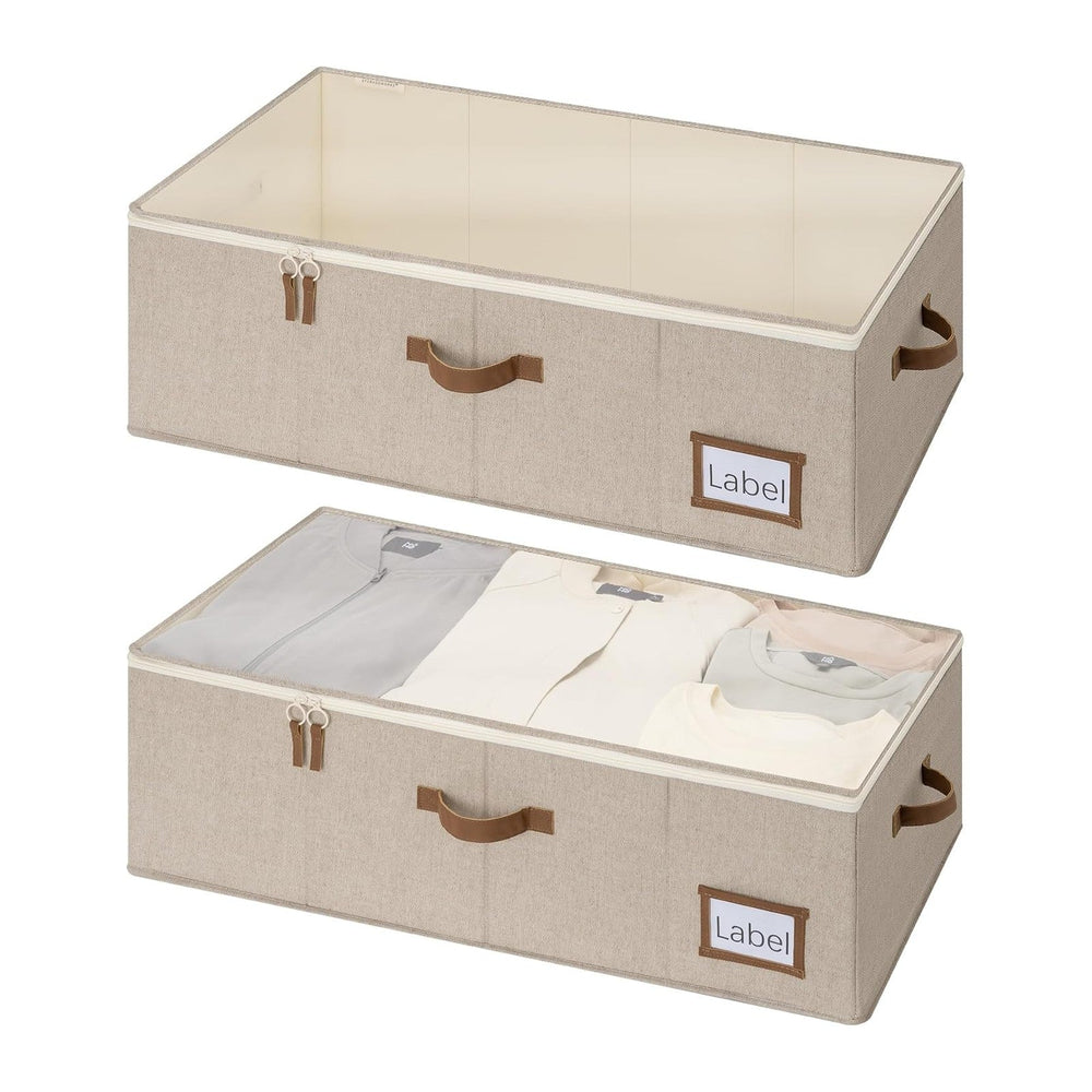 StorageWorks Under Bed Storage Bins, 90L Clothes Organizer