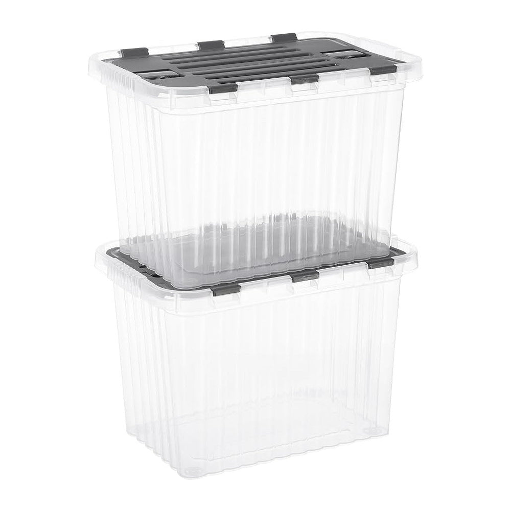 Superio Storage Bins with Lids, Stackable Totes, BPA Free, Odor Free, Organiz...