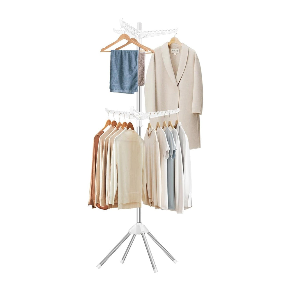 SUYU Clothes Drying Rack, Folding Clothes Drying Tree, 2 Layer