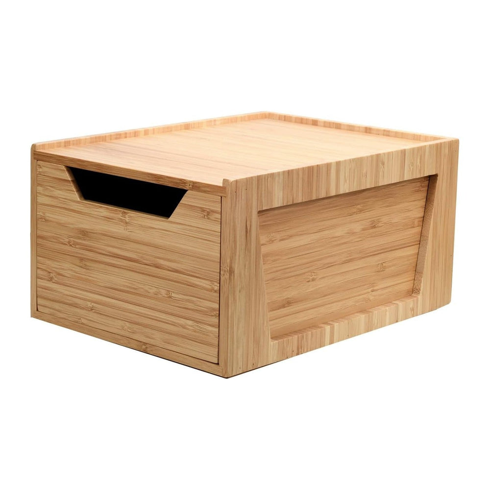 Tall Bamboo Drawer, Stackable Storage Solution for Kitchen Products, Office S...