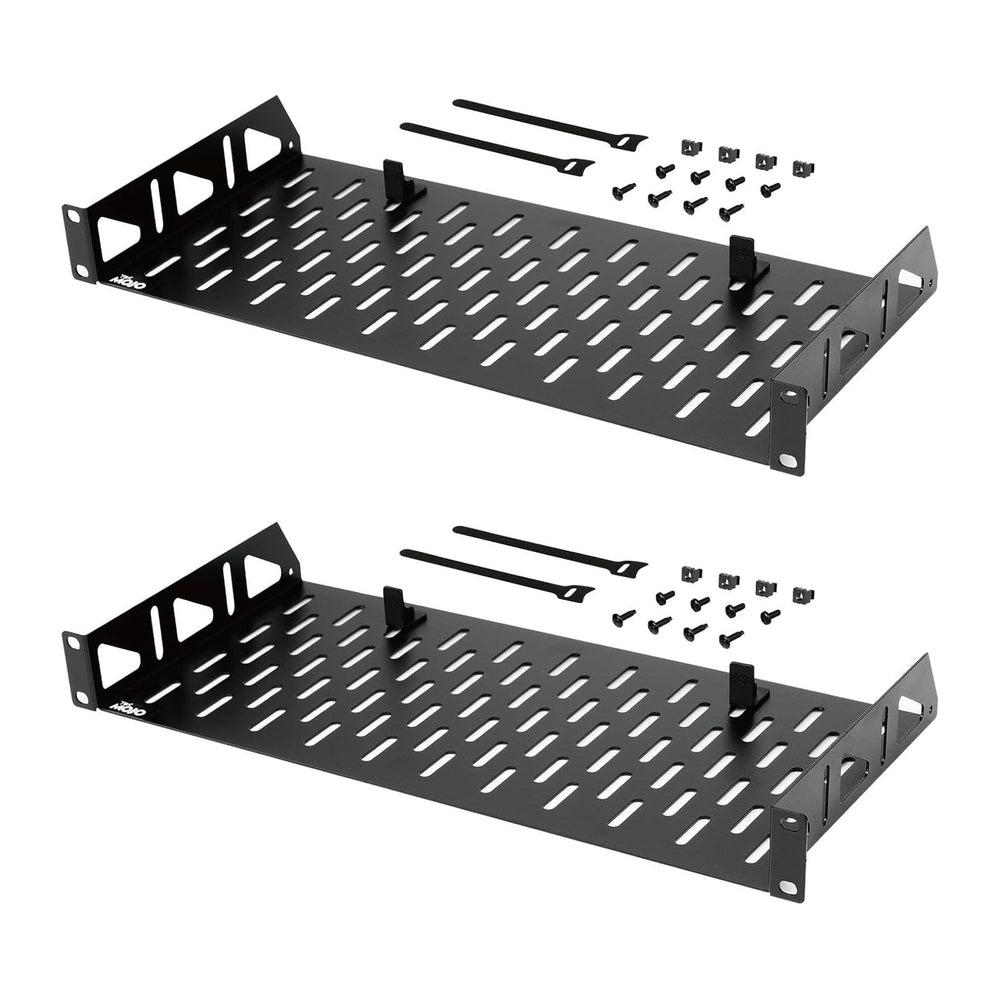 Tecmojo 1U Rack Shelf,19 inch Rack Shelf 8 inch Depth,Rack Mount Shelf with A...