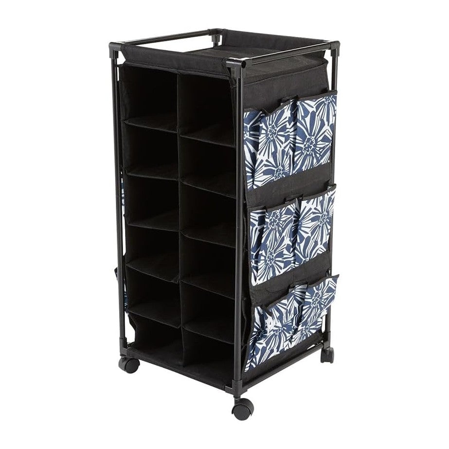 The Lakeside Collection Springtime Fashionable Rolling Shoe Storage - Rolling...