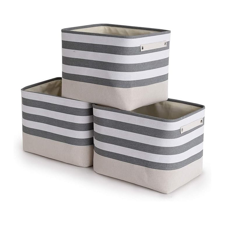 TheWarmHome Extra Large Cube Storage Bins Baskets (3 Pack)