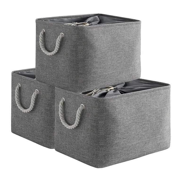 TheWarmHome Storage Basket for Organizing (3 Pack)