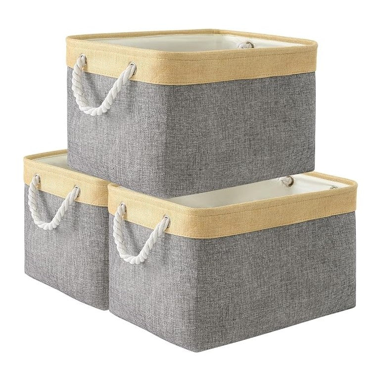 TheWarmHome Storage Basket for Organizing (3 Pack)