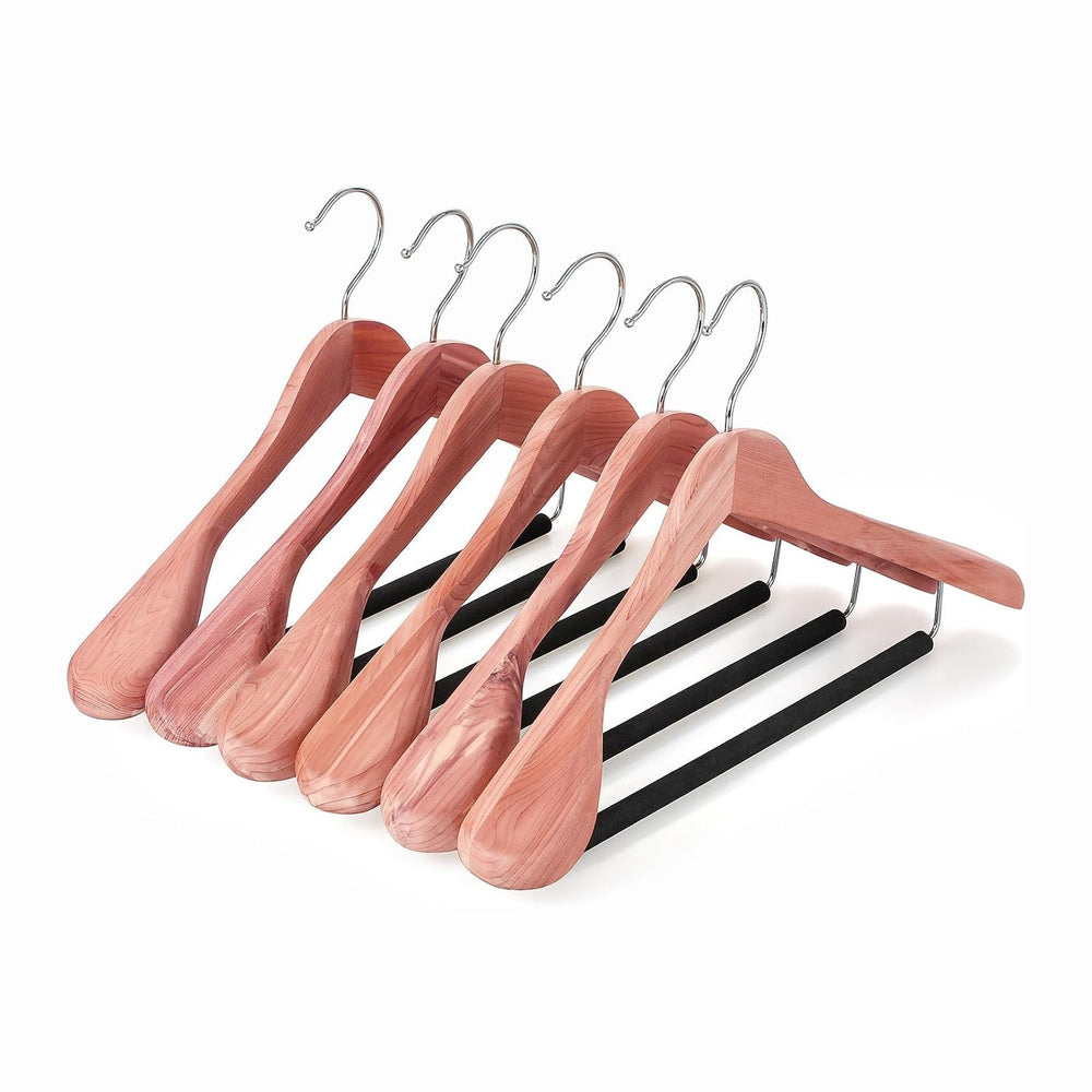 TOPIA HANGER Unfinished American Red Cedar Wood Coat Suit Hangers, Luxury Woo...