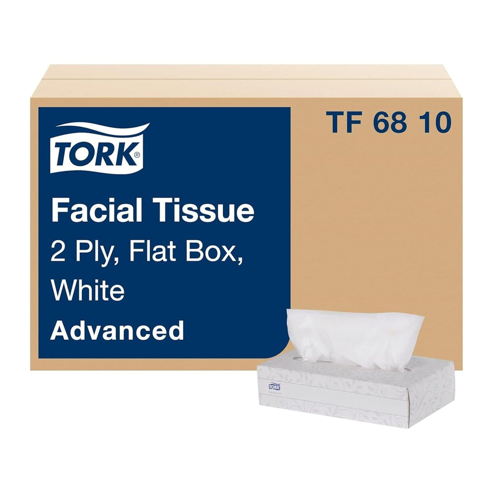 Tork Advanced Facial Tissue White Soft, F1, 30 Boxes x 100 tissues, TF6810