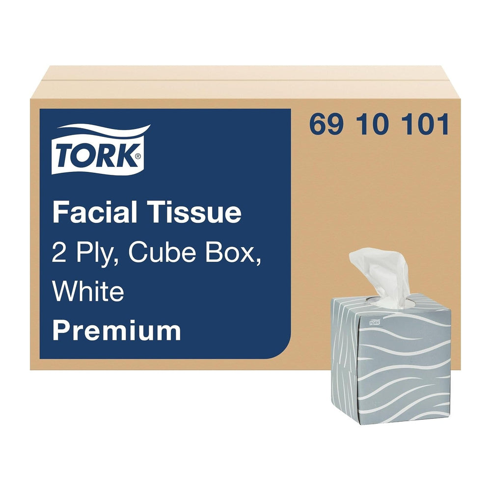 Tork Premium Facial Tissue Cube Box White, 36 x 86 Tissues, 6910101