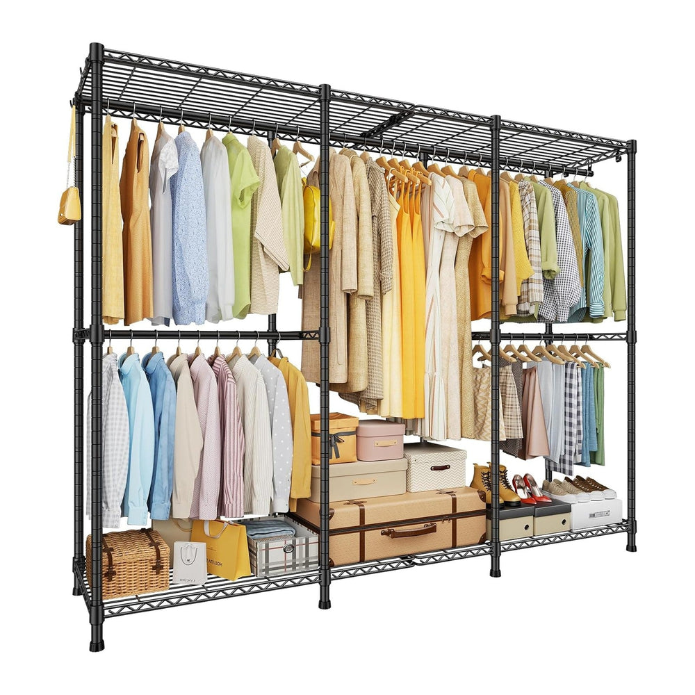 ULIFHOME E14 Pro Heavy Duty Clothes Rack，Freestanding Clothing Racks for Hang...