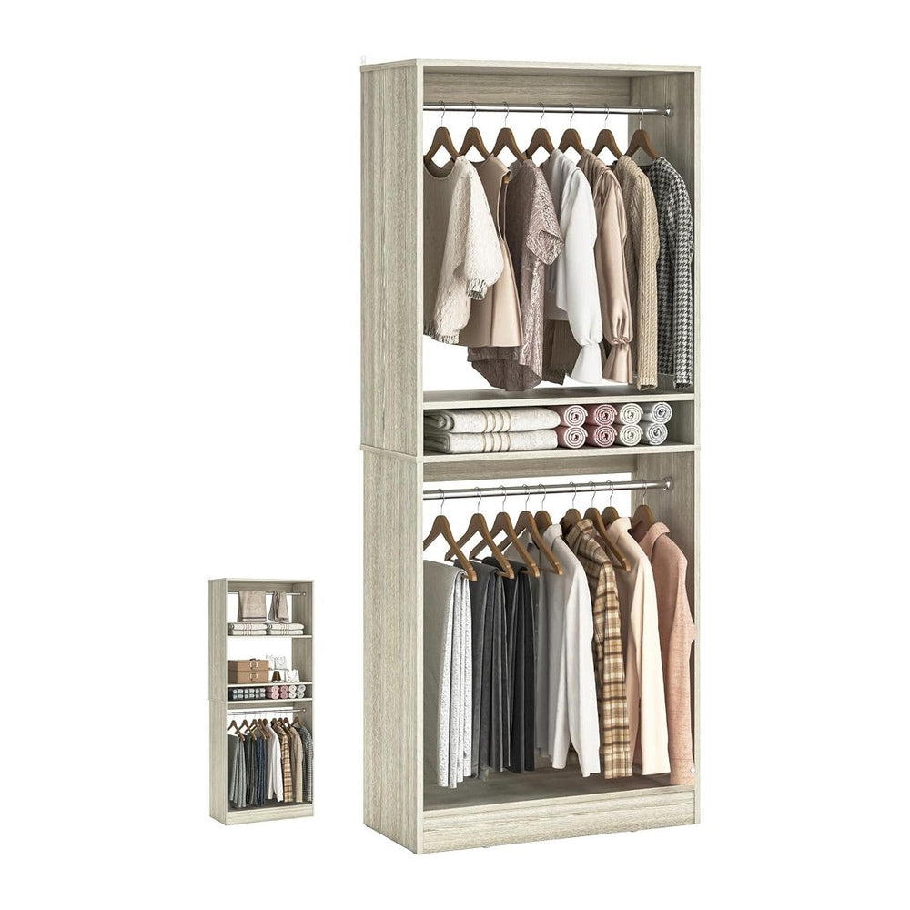 Unikito 25” Closet System, Freestanding Closets Organizer Wardrobe