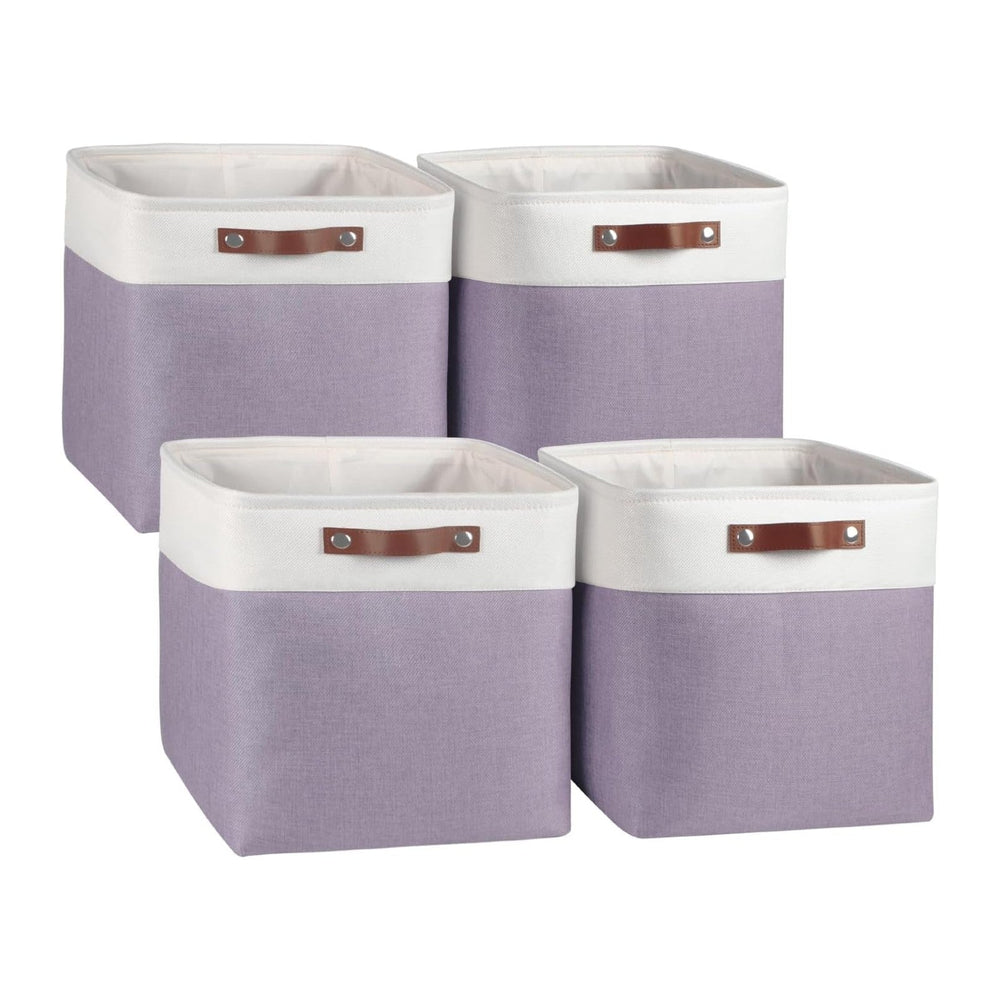 Univivi 13 x 13 x13 Cube Storage Baskets Storage Bins (4 Pack)