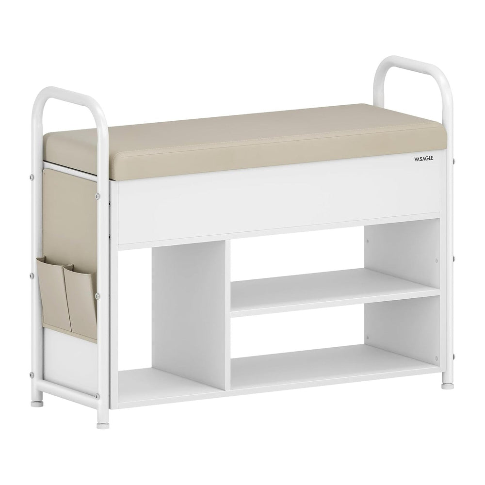 VASAGLE Shoe Bench, Shoe Rack, Inner Storage Under the Lid