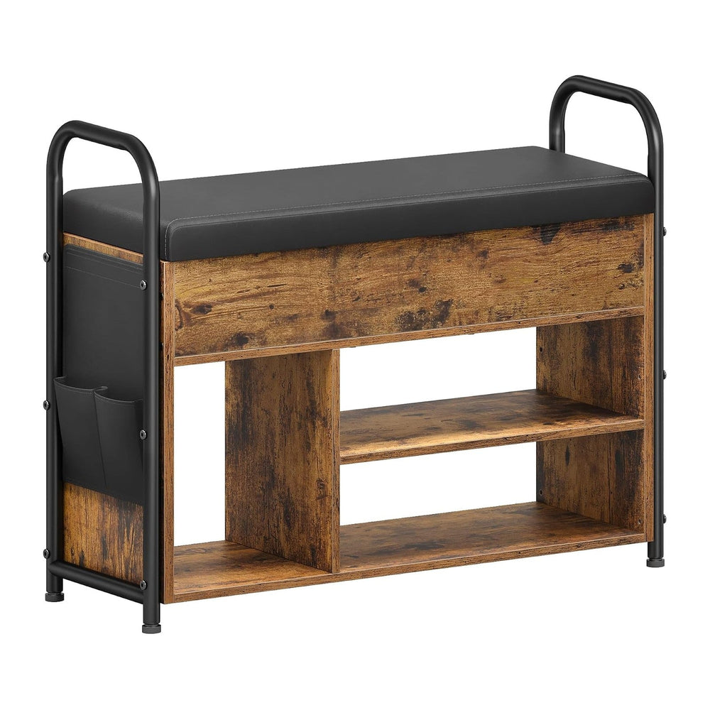 VASAGLE Shoe Bench, Shoe Rack, Inner Storage Under the Lid
