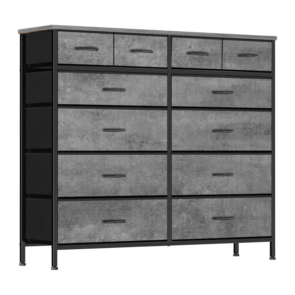 VASICAR Dresser for Bedroom with 12 Deep Drawers, Wide Chest of Drawers