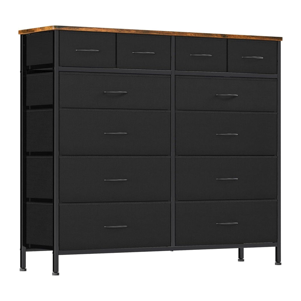 VASICAR Large Dresser for Bedroom with 12 Drawers, Tall Fabric Dressers