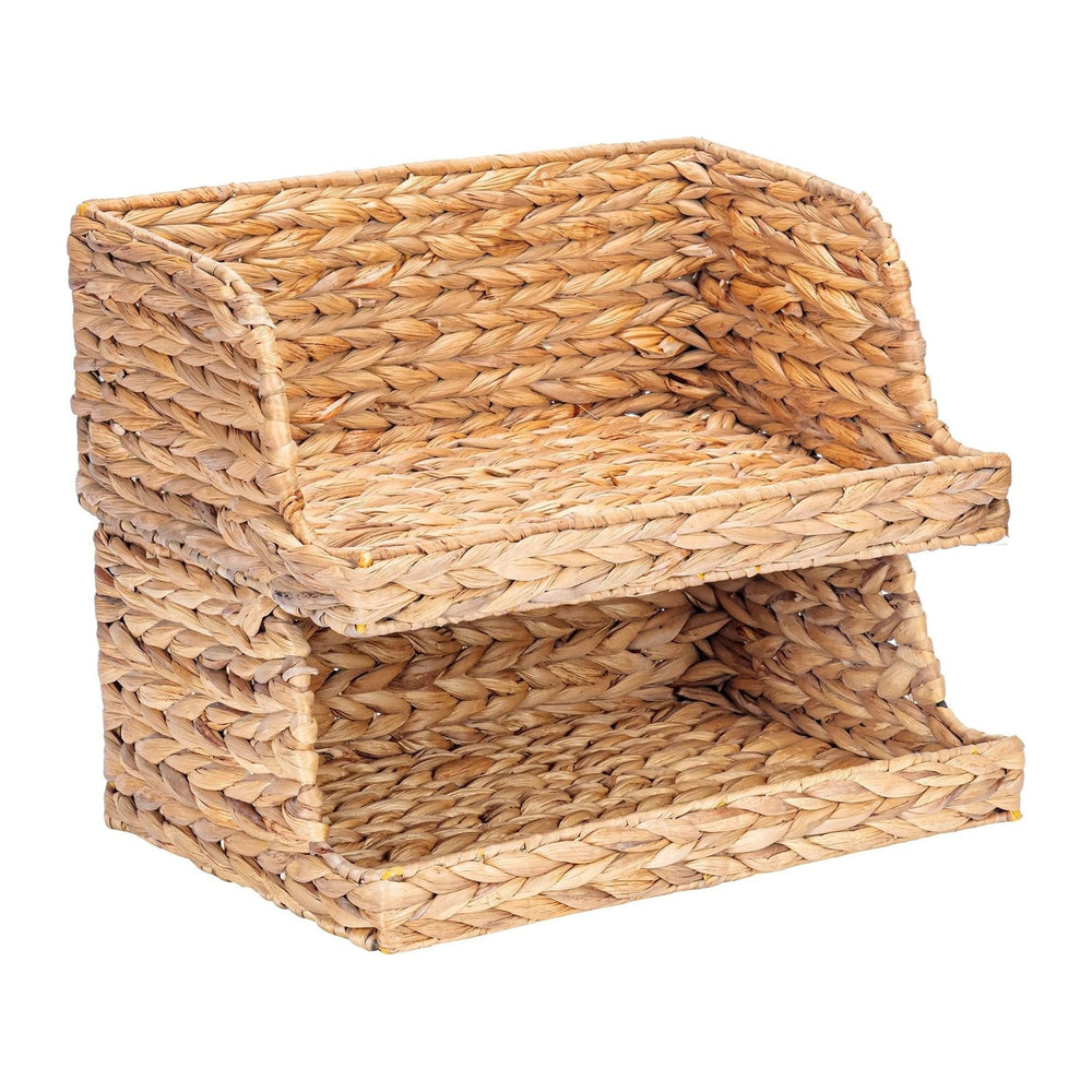VATIMA Water Hyacinth Storage Baskets (2 Pack)