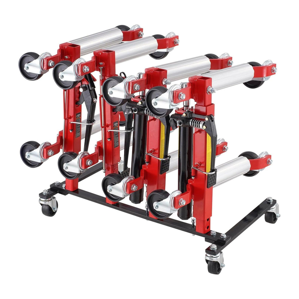 VEVOR Car Dolly Rack, Storage Rack with 360° Rotatable Wheels, Hydraulic Ratc...