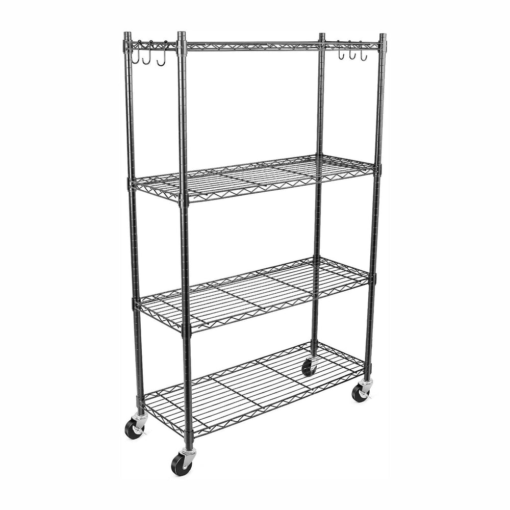 WDT 4-Tier Storage Shelves, Heavy Duty Metal Shelves Wire Rack Shelving Unit,...