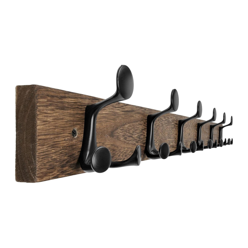 WEBI Coat Rack Wall Mount,36" Solid Wood Coat Hooks Wall Mounted Coat Ha...