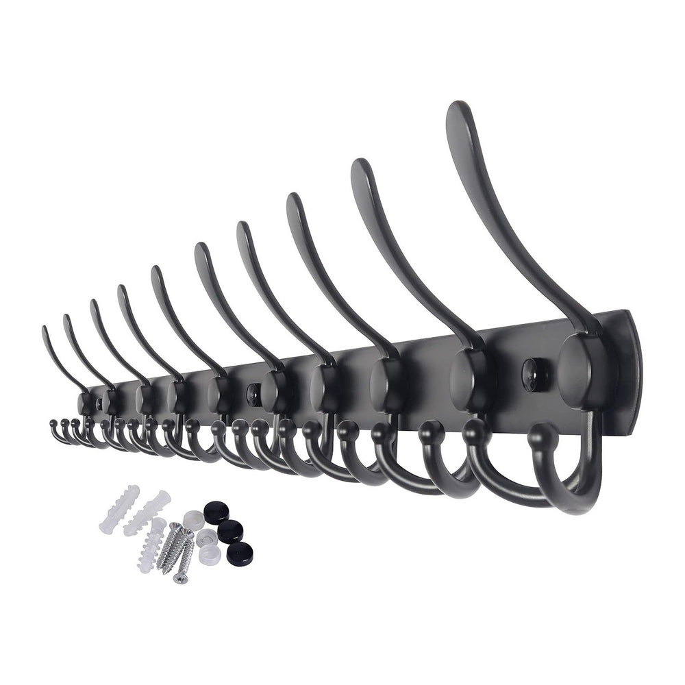 WEBI Coat Rack Wall Mount,37 5/8" Long,10 Hooks,Coat Hooks Wall Mounted,...