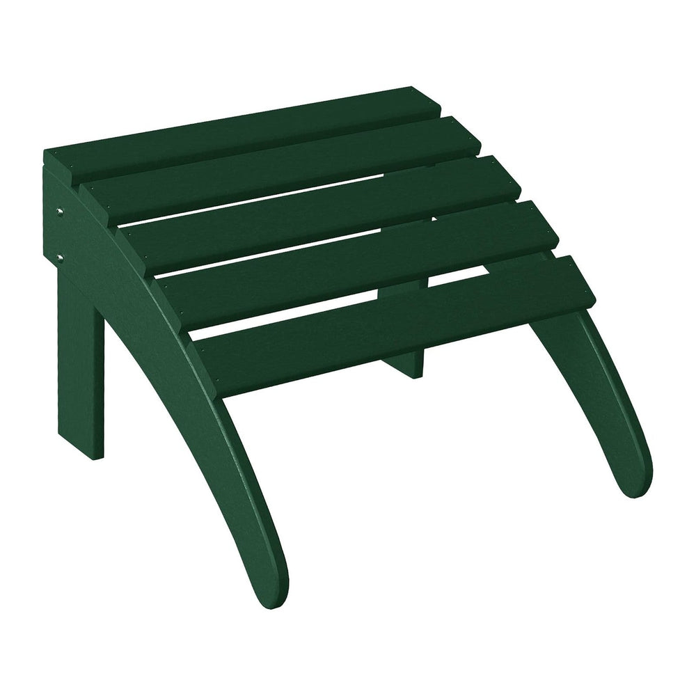 WestinTrends Outdoor Patio Adirondack Ottoman Foot Rest, All Weather Poly Lum...