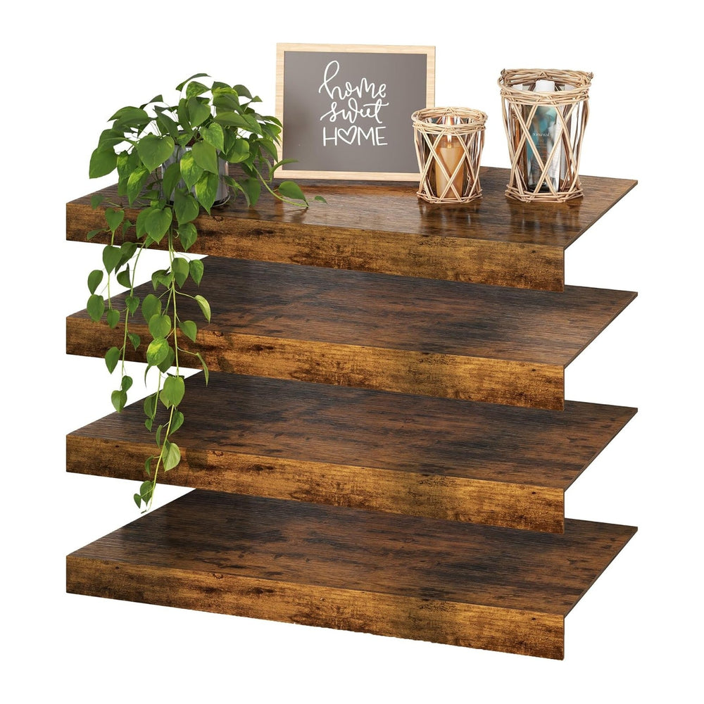 Wire Shelf Cover – Engineered Wood Wire Rack Covers for Shelves, Rustic Farmh...