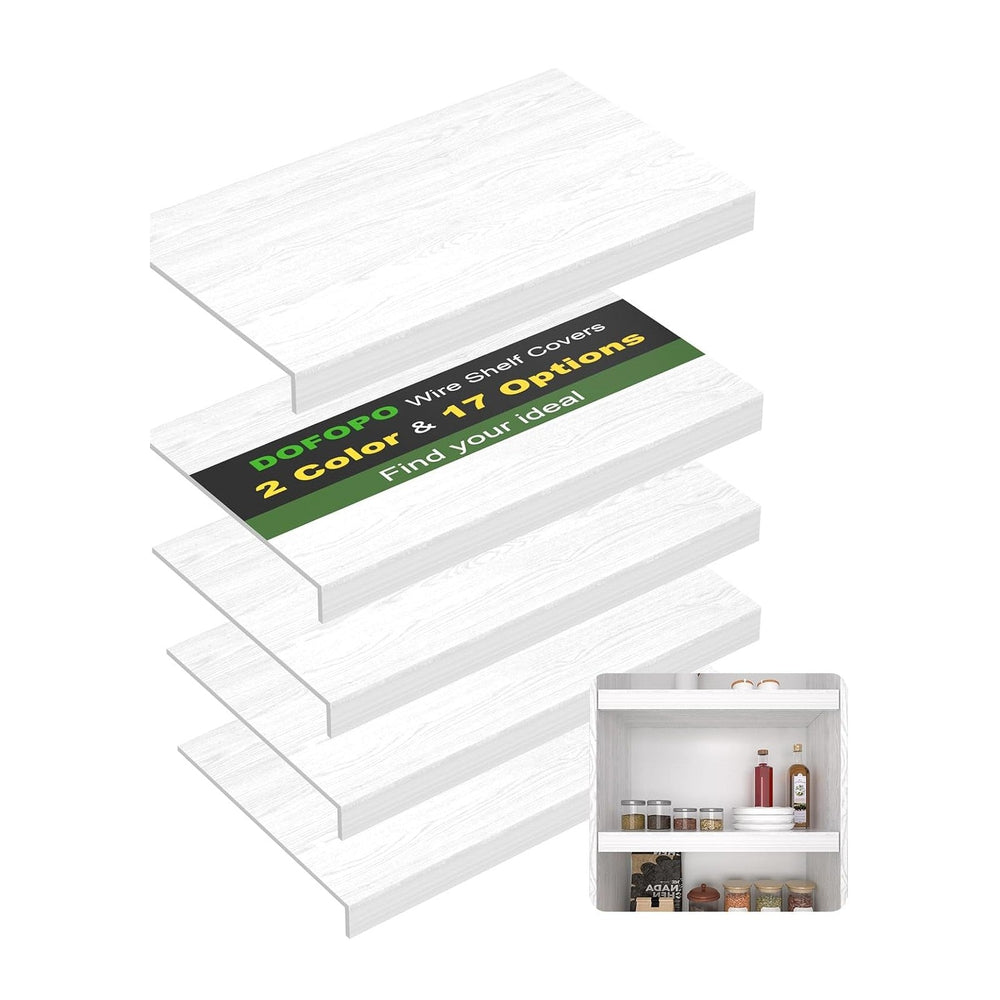 Wire Shelf Cover, PVC Wire Rack Covers for Pantry 40" W X 16" D
