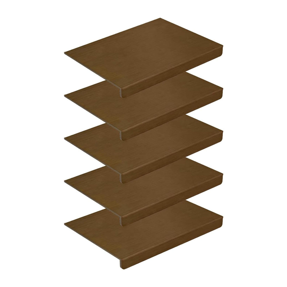 Wood 12x46 in 5-Pack wire rack cover is a anti-warp shelf liner for renters i...