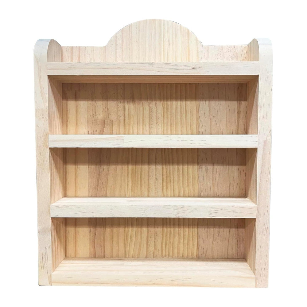 Wood Rack Shelf for Lenox Village Spice Jars 4-Tier Wall Mount Spice Rack for...