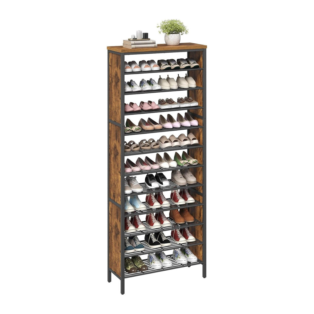 YATINEY 12-Tier Tall Shoe Rack, Large Shoe Storage Organizer for Closet