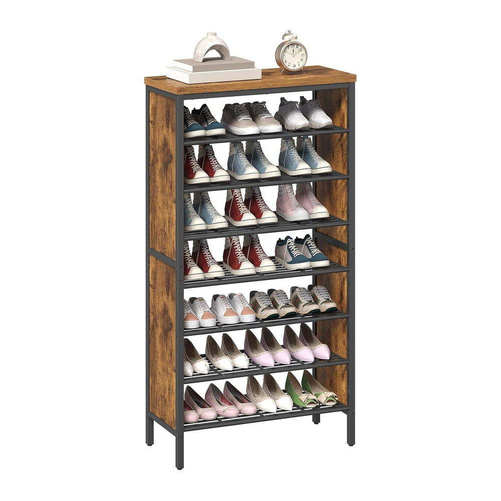 YATINEY 8-Tier Tall Shoe Rack, Large Shoe Storage Organizer for Closet
