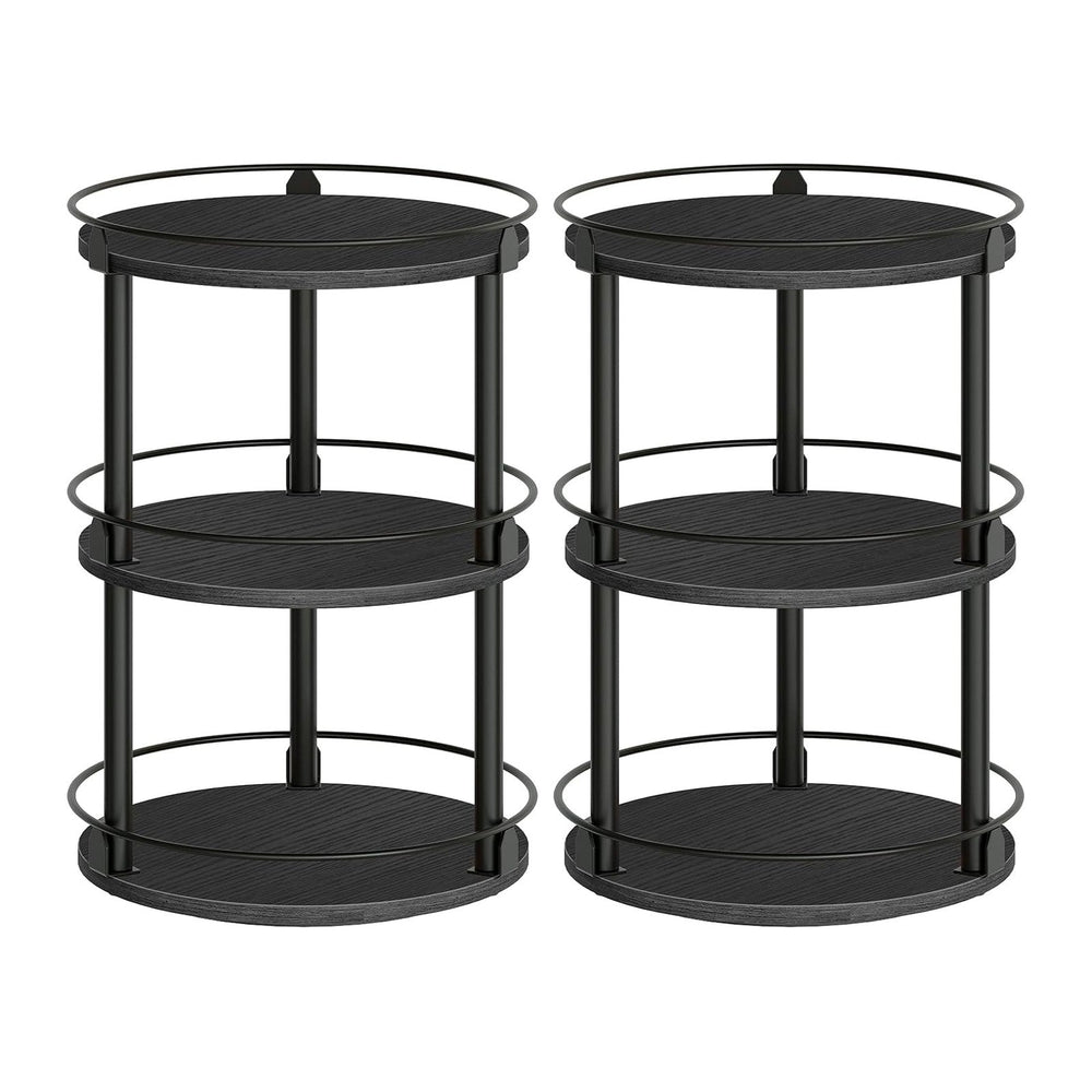 YATINEY Spice Rack, Set of 2 Lazy Susan Organizer, 3 Tier Turntable Organizer...