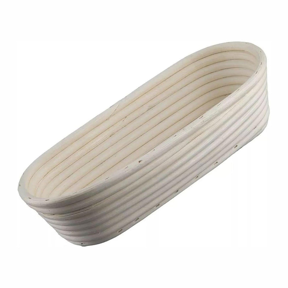 Zenker Proofing Basket Oblong 30 cm - Natural Rattan Proofing Basket for Home...